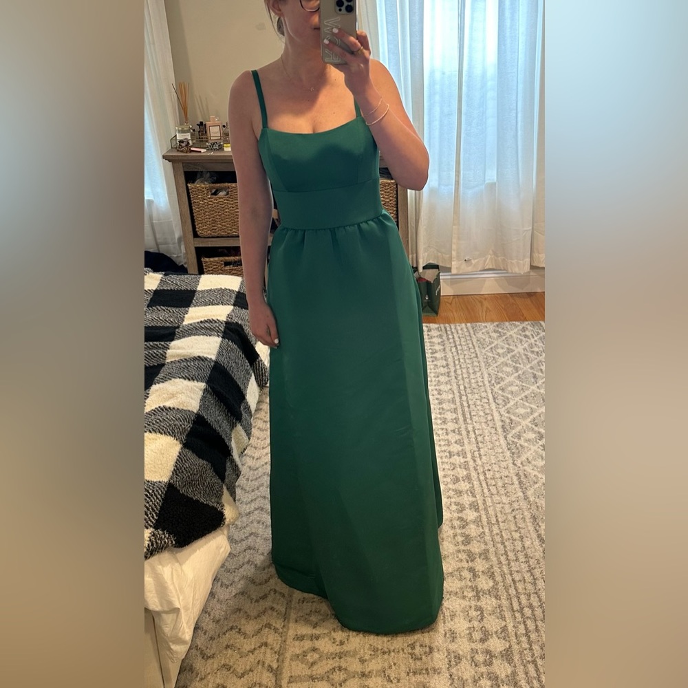 Emerald Amsale Ever Long Bridesmaid Dress / Gown